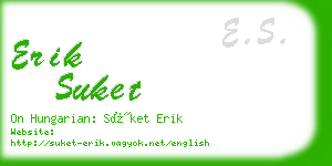 erik suket business card